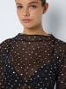 Noisy may Top Glitzer-Effekt Langarm Regular Fit in Schwarz-3