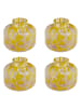 Butlers Mini-Vase CONFETTI 4er-Set in Gelb