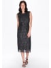 Usha Women Dress in charcoal black