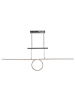 näve LED Pendelleuchte "LOOP LINE" in chrome - EEK G