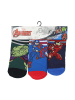 Avengers Marvel 3er-Pack Socken Avengers Söckchen in Mehrfarbig