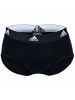 adidas Slip 3er Pack in Weiß/Grau/Schwarz