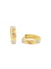 Amor Gelbgold Creolen Damen tricolor