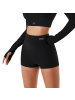 YEAZ CLUB LEVEL shape shorts in schwarz