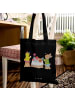 Mr. & Mrs. Panda Shopping Tasche Ostern Frühstück ohne Spruch in Schwarz