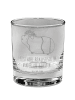 Mr. & Mrs. Panda Whiskey Glas Meerschweinchen Weisheit mit Spruch in Transparent