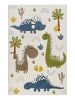 Smart Kids Teppich "Dino & Friends" in Creme Weiß/Bunt
