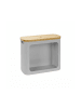 relaxdays Toilettenpapier Aufbewahrung in Grau - (B)43 x (H)36 x (T)17 cm
