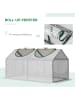 Outsunny Gewächshaus 120L x 60B x 60H cm Weiß