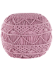 Beliani Pouf KAYSERI in Rosa - (W) 40 x (H) 40 x (L) 40 cm