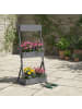 relaxdays Vertikalbeet in Grau - (B)60 x (H)140 x (T)50 cm