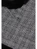 fraully Damen Poncho in Grau Kariert