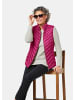 GOLDNER Kurzgröße:  Weste mit leichter Wattierung in sangria