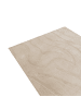 Beliani Kurzflor SALVORI in Beige - (W) 160 x (L) 160 cm