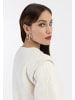 faina Damen Kurze Blazerjacke in Wollweiss