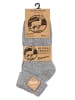 Cotton Prime® 2 Paar Wollsocken Alpaka Socken mit Umschlag in hellgrau/beige