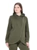 Ulla Popken Sweatshirt in olivgrau