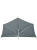 MCW Sonnenschirm halbrund Lorca, 270cm anthrazit mit Ständer