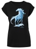 F4NT4STIC T-Shirt Frozen 2 Nokk Wassergeist Pferd in schwarz