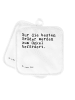 Mr. & Mrs. Panda Topflappen Nur die besten Brüder... mit Spruch in Weiß