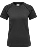 Hummel Hummel T-Shirt Hmlci Yoga Damen Schnelltrocknend Nahtlosen in BLACK MELANGE