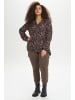 KAFFE curve Langarm-Bluse KColanda Regular fit in Black, Apple Butter Flower