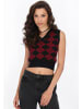 myMo ROCKS Vest in black burgundy