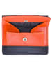 MYWALIT Geldbörse Leder 10 cm in black-orange