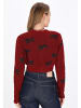 myMo Cardigan in burgundy melange