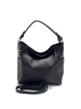 Florence Florence Schultertasche Leder schwarz ca. 37cm
