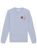 wat? Apparel Sweatshirt Funny Cat in Serene Blue