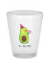 Mr. & Mrs. Panda Schnapsglas Avocado Feier ohne Spruch in Transparent