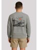 F4NT4STIC Sweatshirt Escape Discover the World Town Train Station in grau meliert