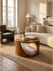 KADIMA DESIGN Couchtisch Massivholz, handgefertigt, fertig montiert, Modern