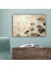 MuchoWow Leinwand Bilder Sandfarben