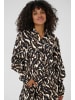 Kaffe Kleid KAmille Loose fit in Black/Brown Graphic Animal