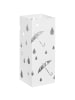 HOMCOM Schirmhalter-15,5L x 15,5B x 40H cm-Weiß