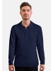 CASH-MERE.CH Poloshirt Langarm in Navy Blau
