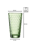 Ritzenhoff & Breker 6er Set Longdrinkgläser Favo 400 ml in Grün