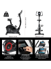 FitEngine Ergometer Smart 9V schwarz  Schwarz