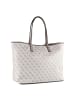 Guess Victtoria Shopper Tasche 40 cm in dark taupe logo