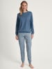 Calida Pyjama in blue cotton