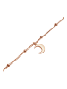 Elli Halskette 925 Sterling Silber Astro, Halbmond in Rosegold