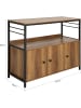 SoBuy Sideboard in Braun - (B)100 x (H)80 x (T)38cm