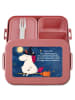 Mr. & Mrs. Panda MEPAL Bentobox Einhorn Hexe Design mit Spruch in Rot Pastell