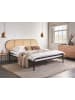 Beliani Doppelbett BOULIN in Schwarz/Braun - (W) 201 x (H) 103 x (L) 208 cm