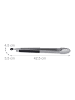 relaxdays Grillzange in Silber/ Schwarz - 38 cm