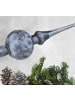 JACK Christbaumspitze Eislack 28cm Glas Matt Emaille in Anthrazit