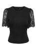 ONLY Gestricktes T-Shirt in Black
