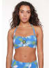 Linga Dore Bikini top Bandeau in Palm leaf print